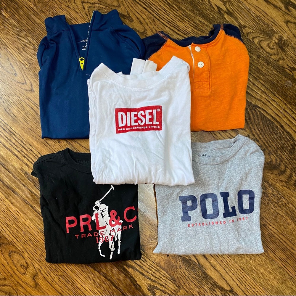 Lot of 5 Long Sleeve Big Boys Shirts